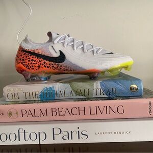 Phantom GX II Elite FG OLYP Nike Soccer Cleat - White, Orange & Neon Yellow